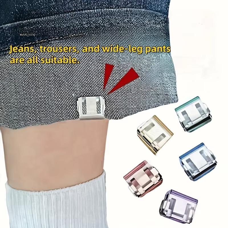 2/4pcs Invisible Leg Shortening Clip Household Items For Anti Drag Pants Hem Fixing Device Seam Free Hidden Pants Foot Fixers