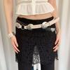 Women's Retro Heart Rivet Patchwork Leather Belt - Round Buckle for Skirts & Jeans