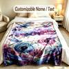 Drachen Phoenix Thema Weiche Decke Personalisierter Benutzerdefinierter Name Text Druck Warme Decke Haus Sofa Schlafzimmer Dekor