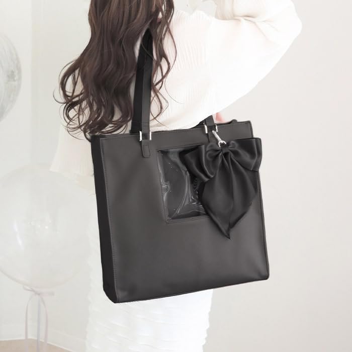 [Riridear] [Riridi] Oshikatsu Bag, Ita Bag, Tote Bag with Stitched Window (White)