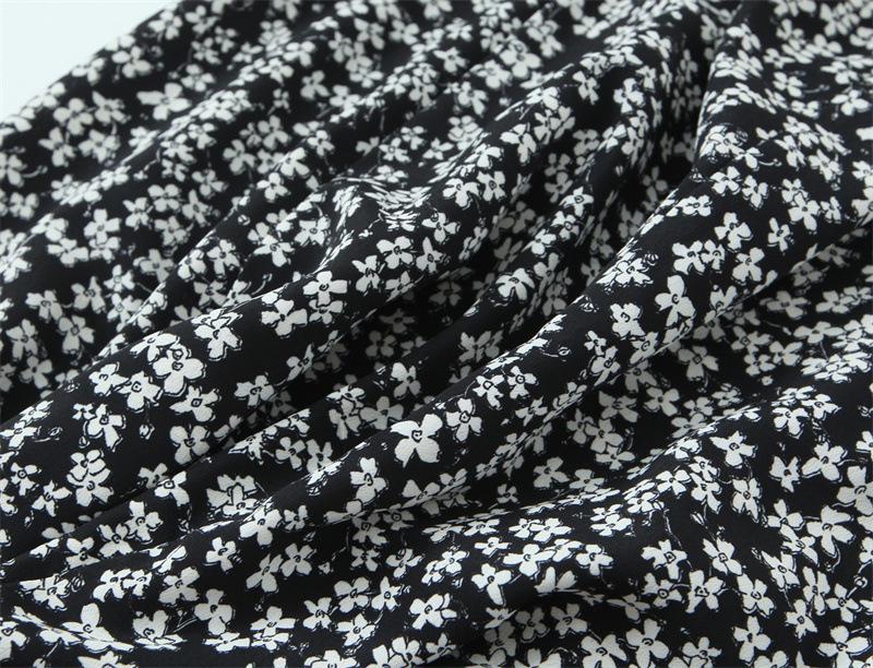 Versatile Floral Print Midi Dress - Fashionable Temperament Style