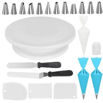 Cake Decoration Tools Sets Baking Cream Pastry Nozzles Cake Turntable Spatula Piping Icing Tips Cake Tools Accessories