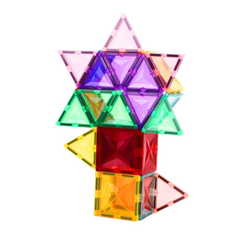 

80-Piece Stained Glass Magnetic Building Blocks - Educational Toys for Kids