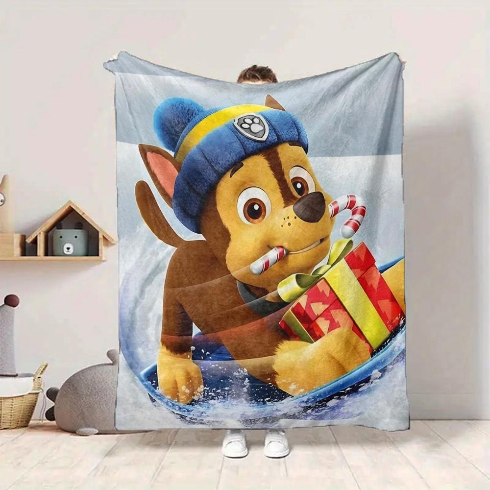 1Pc Pawsome Friends Christmas Blanket Soft And Comfortable Casual Warm Camping Travel Christmas Halloween Gift M91781