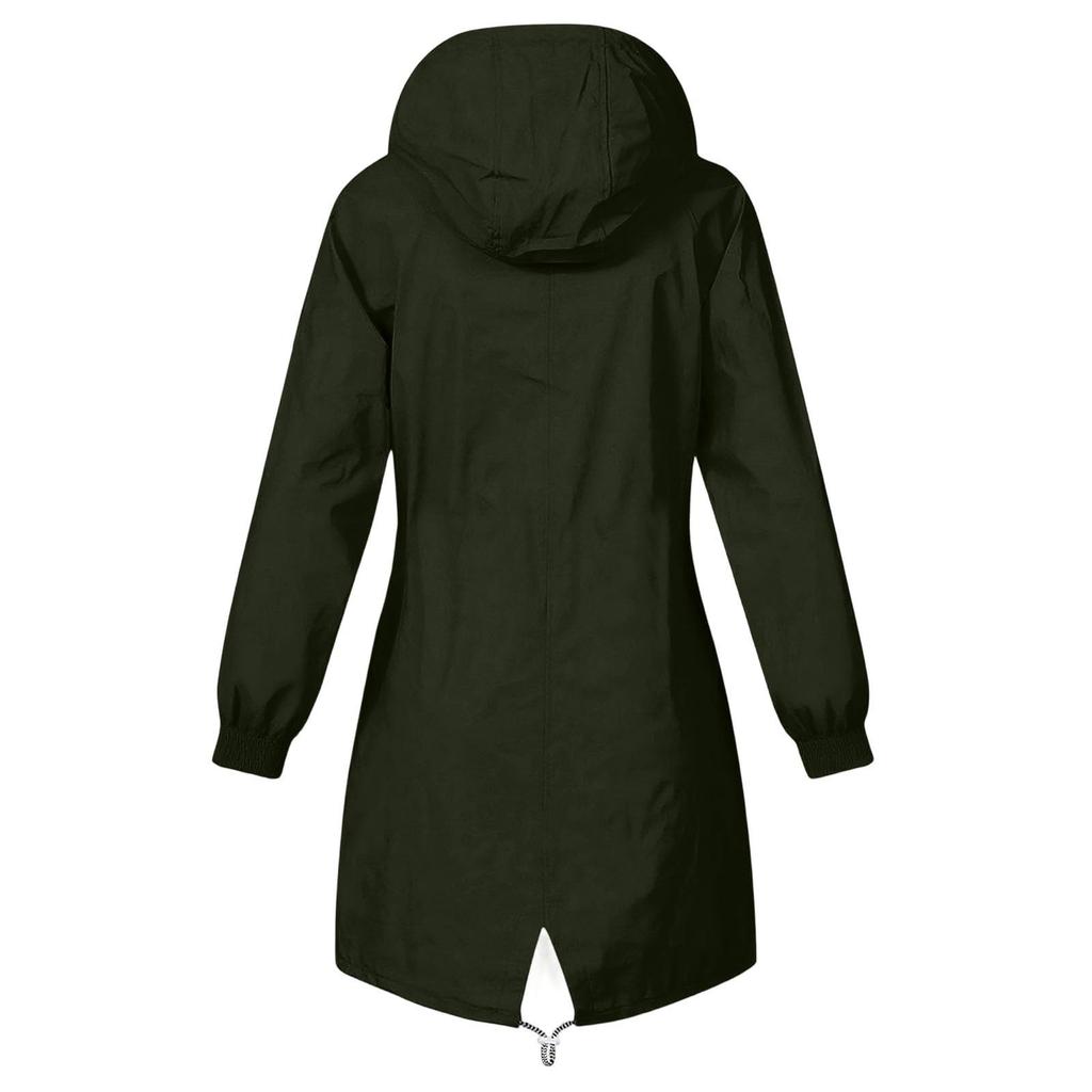 Women's Fashionable Color Blocked Long Sleeved Hooded Outdoor Thin Waterproof Running Sports Jacket, Submachine Jacket