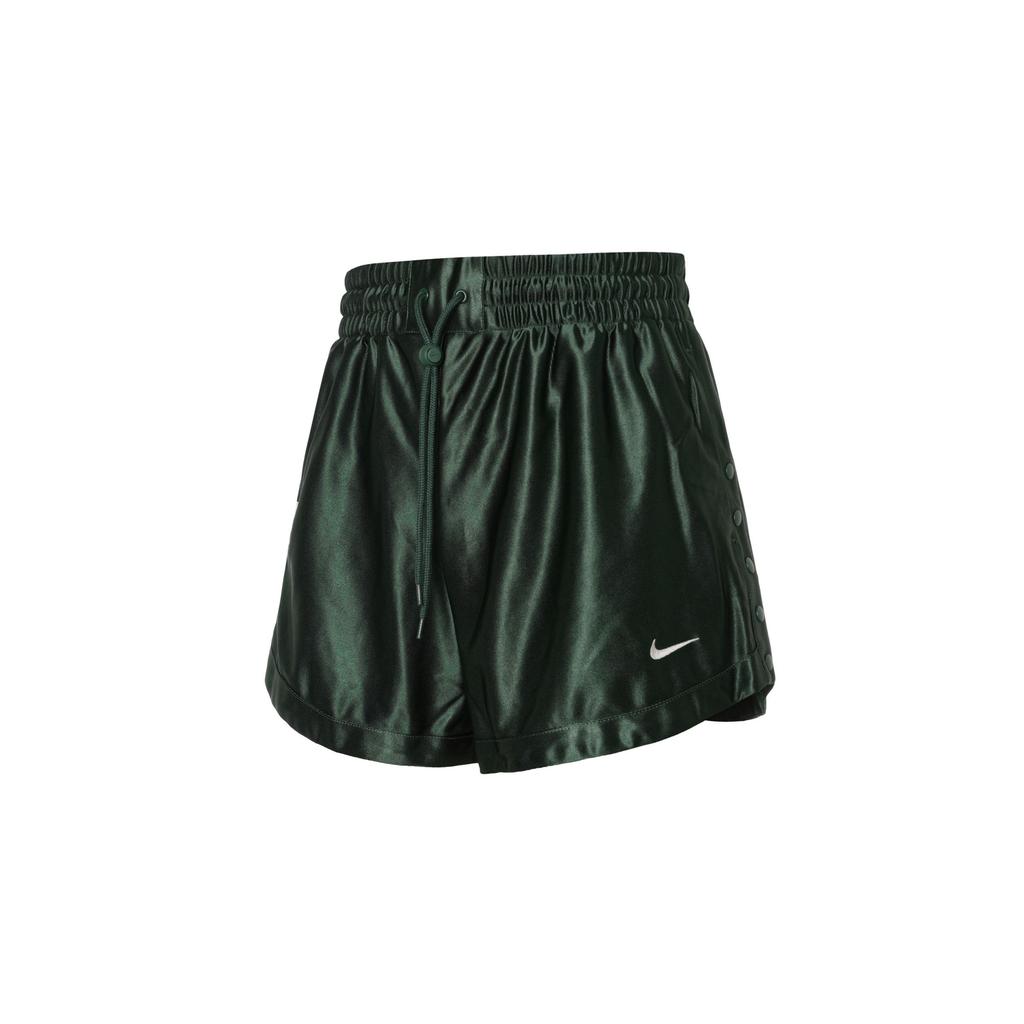 Nike Sportswear Solid High-Waisted Side Button Casual Shorts Women Shorts Fir-Green FQ0699-323