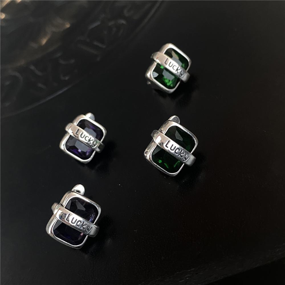 High-End Dongdaemun Luxe Diamond Earrings: Niche Design with 925 Silver Needle