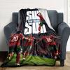 Cristiano Ronaldo (73) Personalized Name Blanket Gift Personalized Blanket Ultra-Soft Perfect for Seaside Bed Livingroom Office Chair for All Occasion