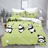 Fashion Cute Cartoon Panda Bedding Set Single Twin Full Queen King Size Bed Set Kids Bedroom Duvetcover Sets Bed Sheet Set