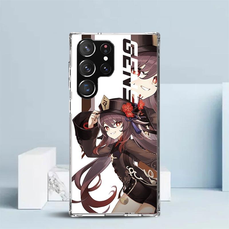 

Anime Genshin Impact Phone Case For Samsung Galaxy S24 S25 Edge S26 Ultra S22 S23 Plus S21 + S20 FE Soft TPU Back Cover Galaxy S Samsung S20 Ultra