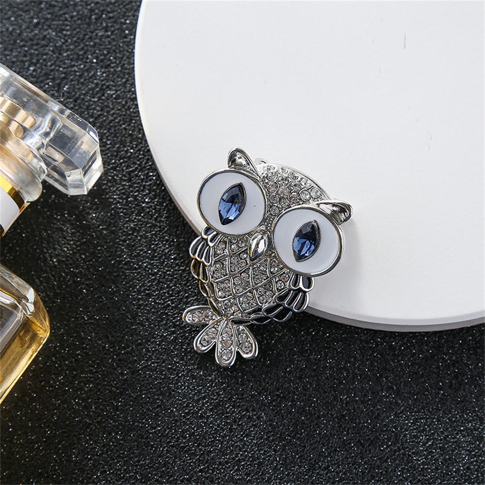 Broche Papillon Hibou Cristal Strass - Bijou Vintage Pour Femme - Cadeau Élégant