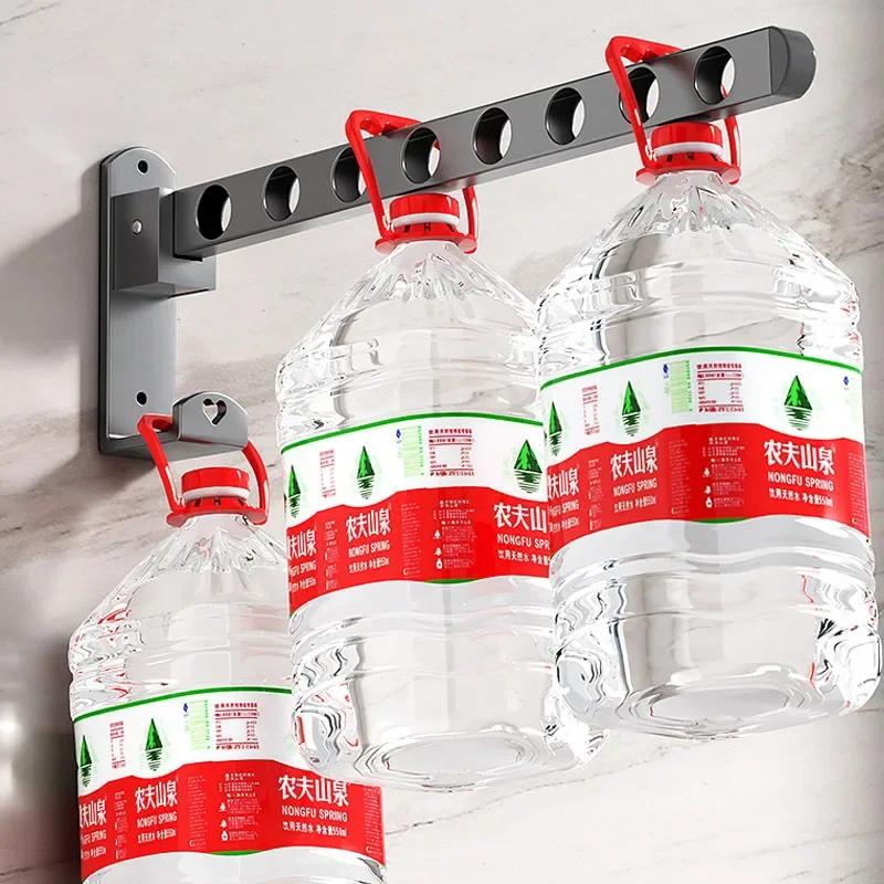Wall Mounted Wall-Mounted Clothes Hanger  Closet Durable Couple Stainless steel Folding Retractable Hook Home