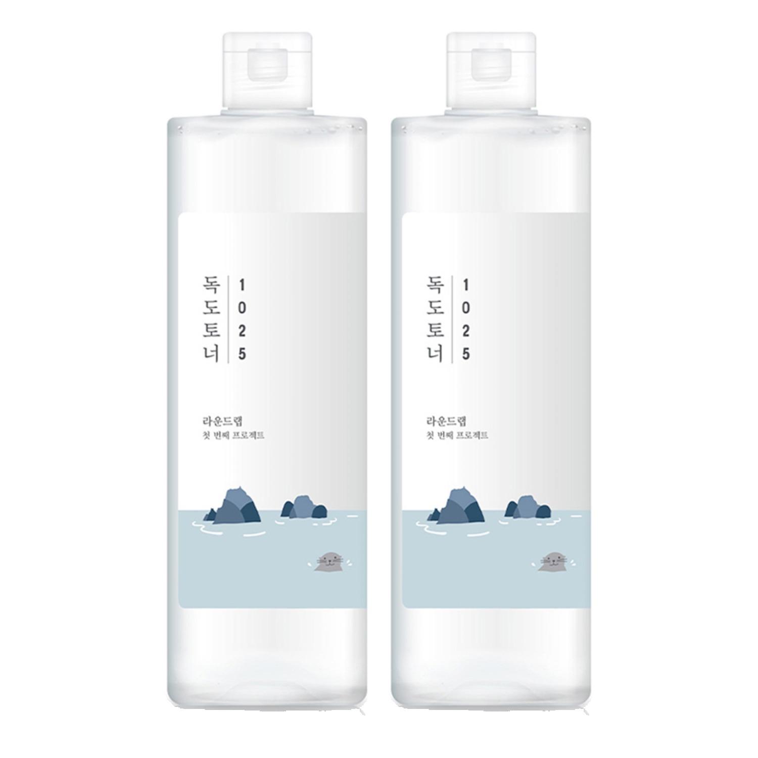 

Round Lab 1025 Dokdo Toner 500ml (Pack of 2) – Jumbo Size Hydrating Facial Toner for Gentle Exfoliation and Sensitive Skin