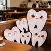 20/30/40Cm Simulation Cute Tooth Plush Toys Cute Expression White Teeth Stuffed Soft Pillow Funny Sofa Cushion Gift For Childre