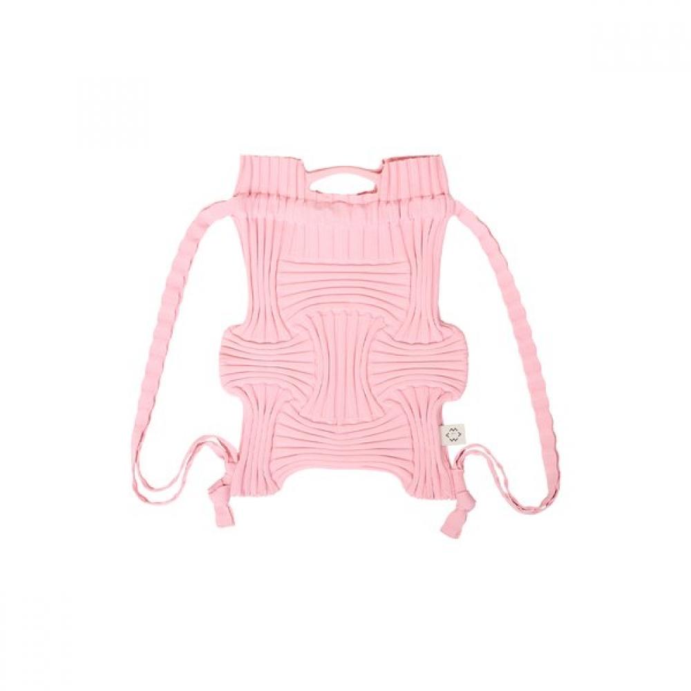 Pleatsmama Light Pink New Bow Backpack