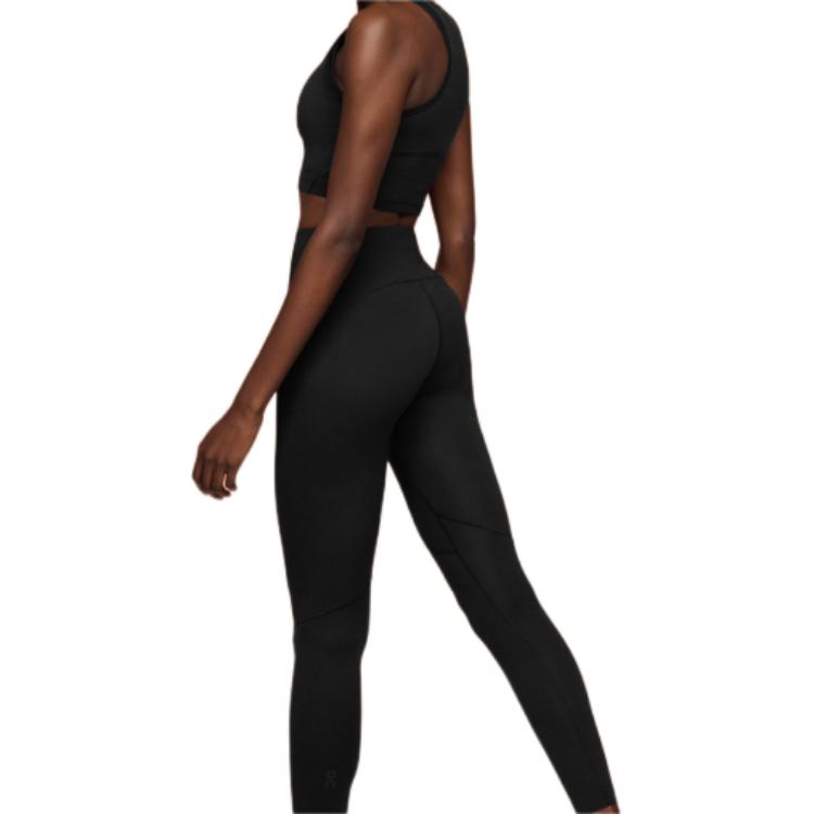 On Movement Tights Lg 2 Solid High-Waisted Nine-Point Sports Pants Women Tights Black 1WE11900553