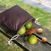 Hands Free Picking Sack Collapsible Foraging Bag with Belt, Canvas And PU Leather Waist Outdoor Farm Gear Pouch, Adjustable for Fruits Vegetables
