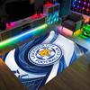 Leicester City Football Design Crystal Velvet Carpet Cozy Non?Slip Printed Rug For Bedroom Living Room Entrance