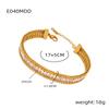 Wrist Jewelry Accessories Girls Gifts 316L Stainless Steel Sparkling Zircon Chain Bracelet for Women