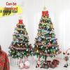 Illuminated Christmas Tree Set: 1.5m/1.8m/2.1m for Home & Mall Decor.