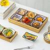 Mini Ceramic Seasoning Plates Underglaze Colored Vinegar Bowls Soy Sauce Plates Hot Pot Sauces Dishes Home Ceramic Dinner Plates