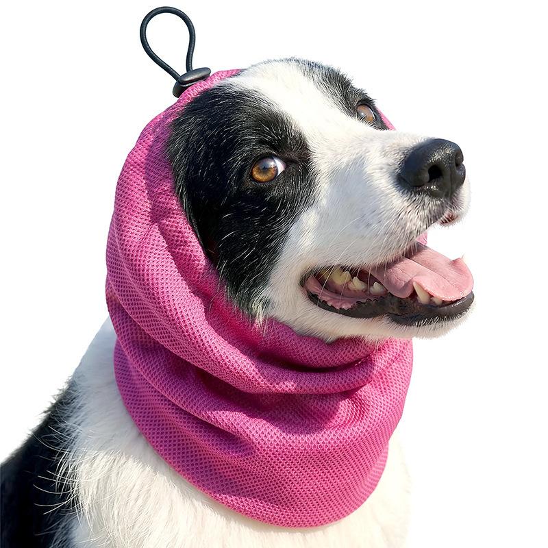 Summer Cool Mesh Dog Headgear for Instant Heat Relief and Comfort (as the picture,S)