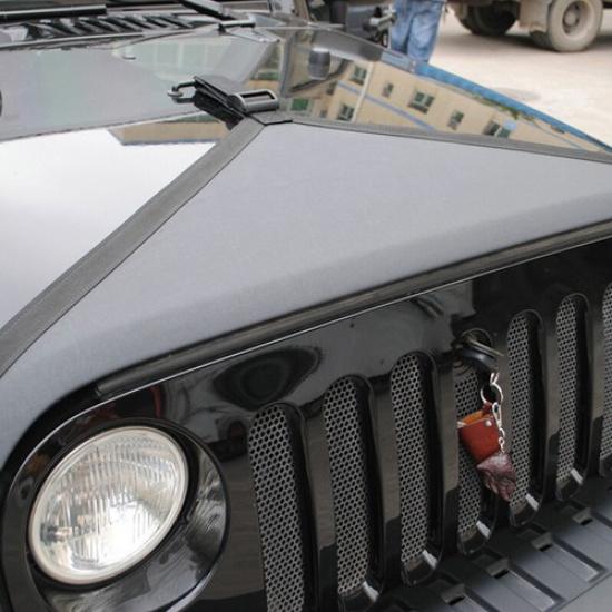 Přední kryt kapoty Bra T-Style Chránič pro Jeep Wrangler JK 2007-17 Černý