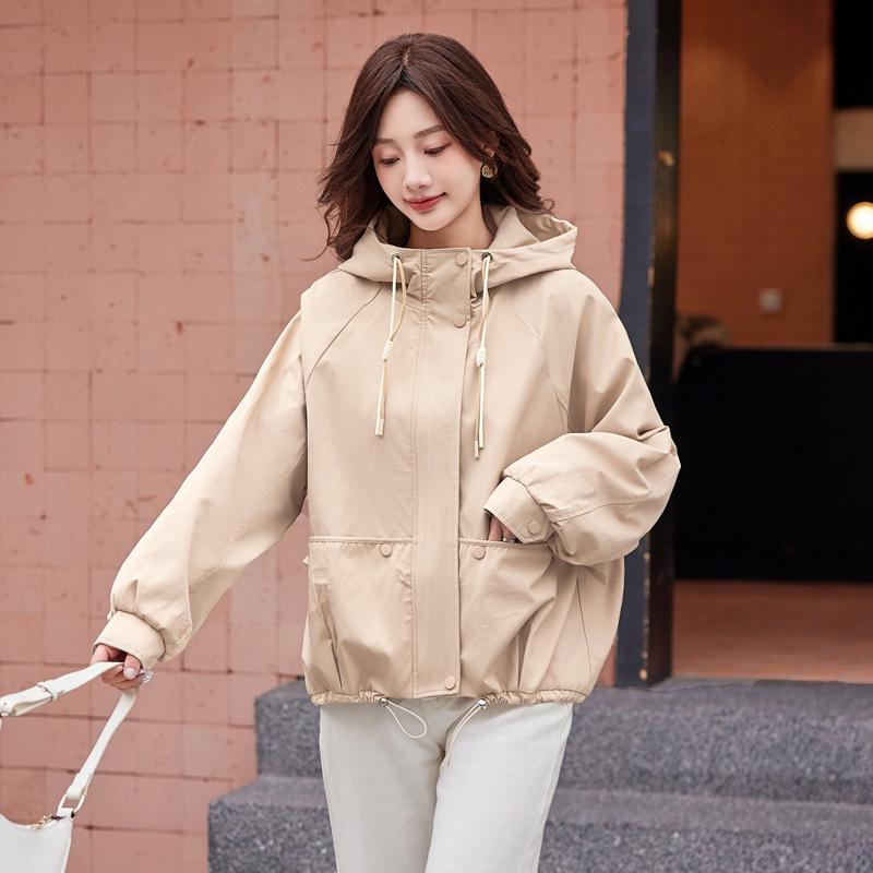 

Весна 2025 г.: Простая и стильная свободная куртка с капюшоном для безупречного образа Large (60-65 kg) хаки