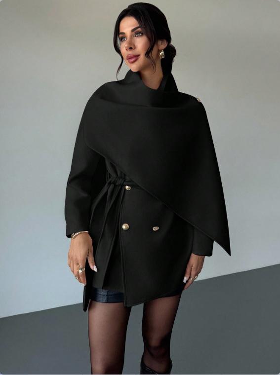 Popular Autumn and Winter Casual Loose Cardigan Solid Color Long-sleeved Woolen Jacket