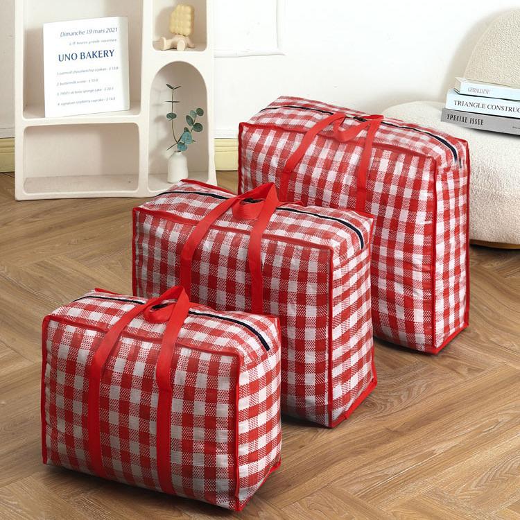 Cotton Woven Travel Storage Bag for Quilts and Clothes