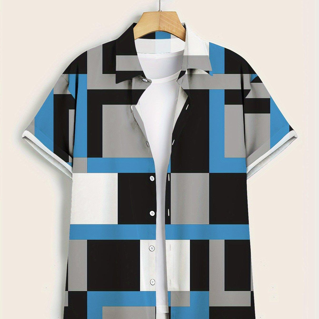 

Мужская рубашка-фрак в стиле бохо - полностью напечатанная 5XL