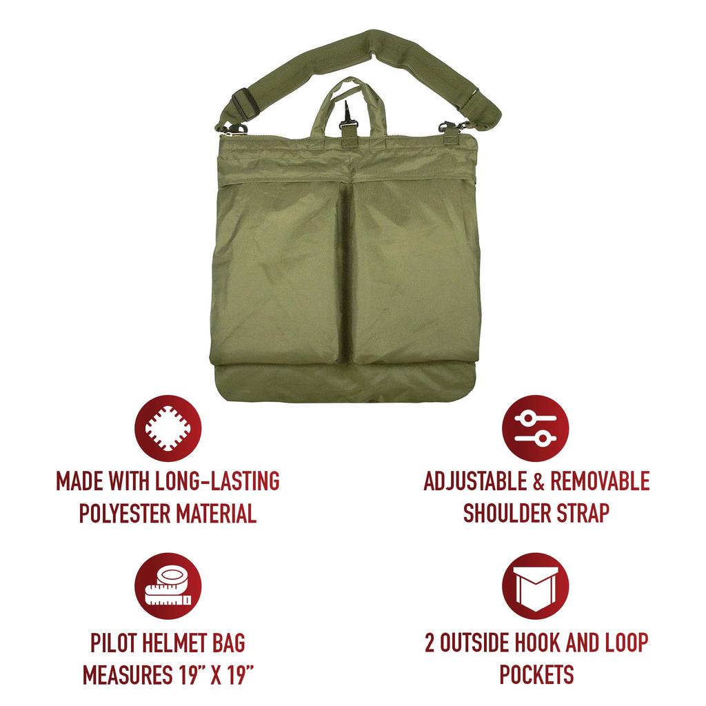 ROTHCO Flyers Helmet Shoulder Bag (Olive Drab)
