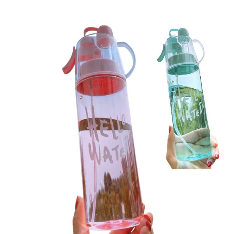 Sporty Mist Spray Water Bottle For Students And Outdoors