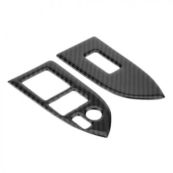 Interior Window Switch Button Carbon Fiber Cover Trim For Subaru BRZ Toyota 86