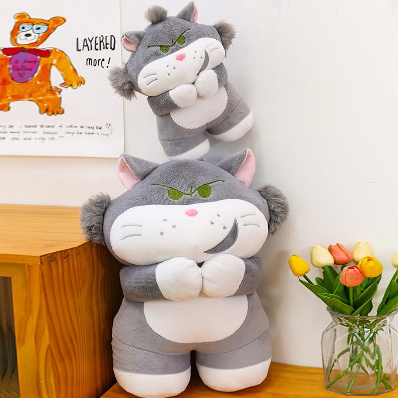 Cute Lucifer Cat Plush Dolls With Pp Cotton Fill For Home Decor And Playtime