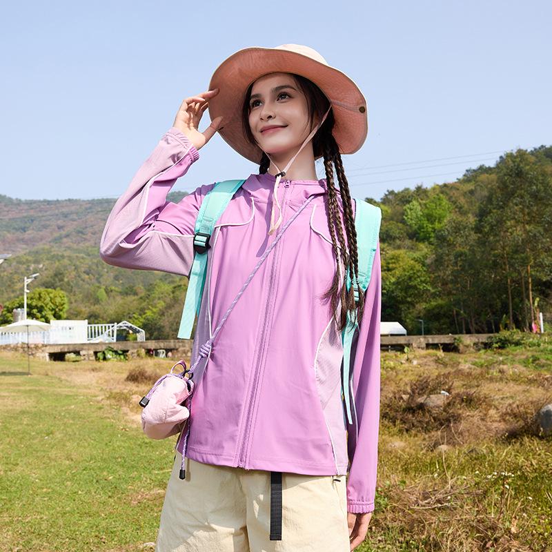 Women s UV Protection Jacket - 2606 Nylon Ice Silk, Summer Outdoor Thin, Breathable, UPF 50+ XL