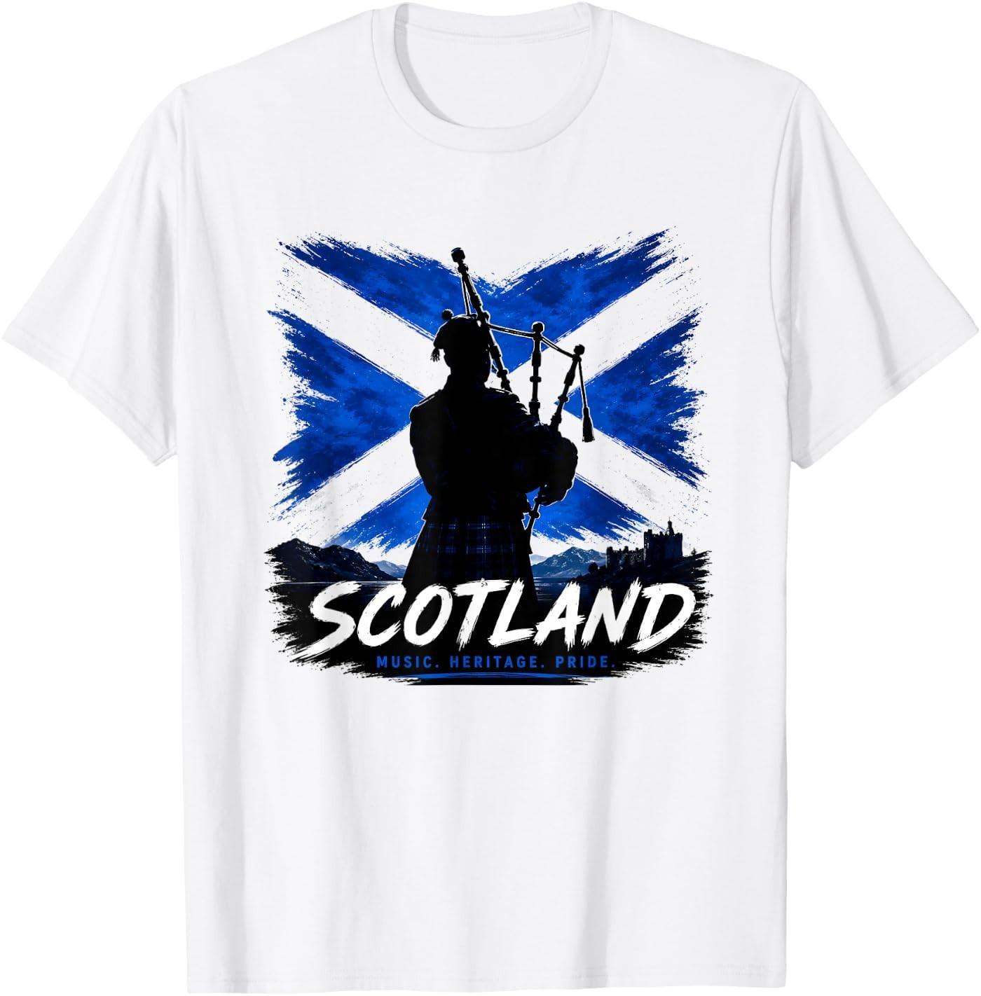 Scotland T-, Scotland Flag Map Graphic for Scottish Men T- Unisex T-Shirt S