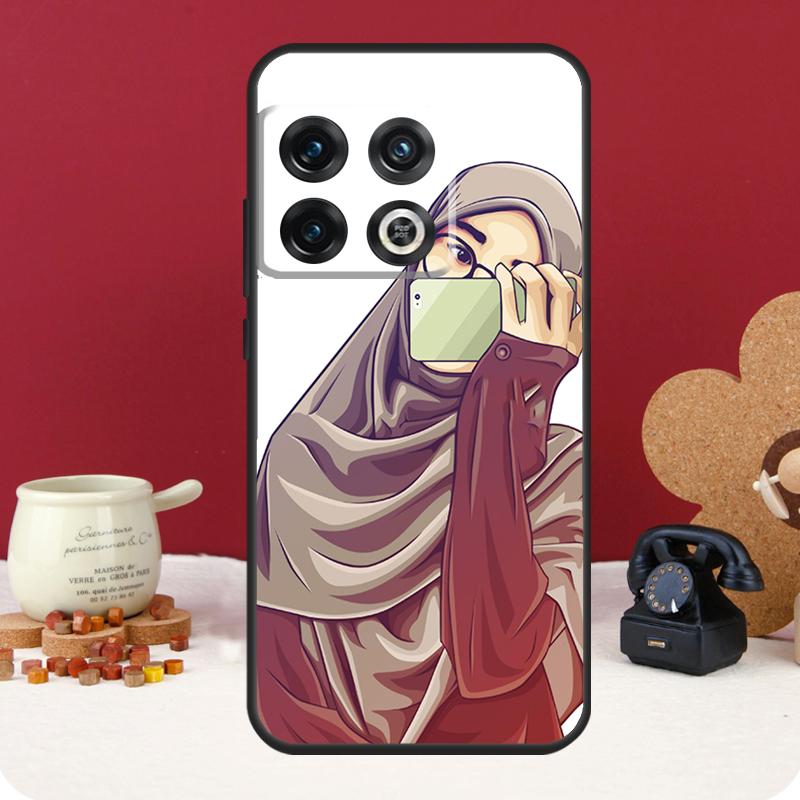 Muslim Women Islamic Girl Cover For OnePlus 13 12 11 13R 12R 10 Pro 8T 10T OnePlus Nord CE 4 3 2 Lite N30 N20 N10 Case