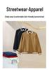 Autumn/Winter Color Block Unisex Cotton Blend Baseball Jacket - Heavyweight 380g College Style Hoodie Cardigan