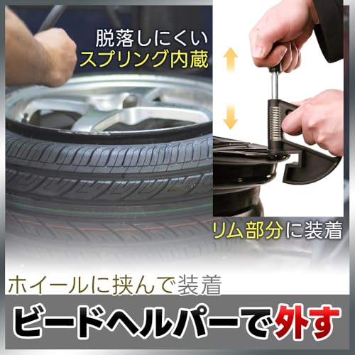 Set of 5 Tire Changers (2 Types) - Bead Helper, Tire Change Bead Holder, Self-Service, Car