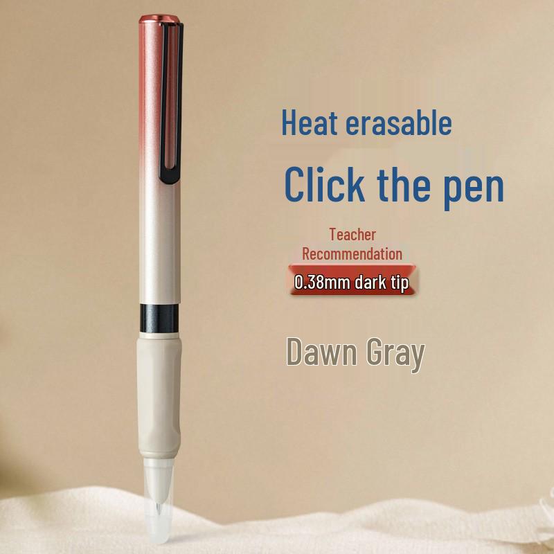 Blue Erasable Fountain Pen for Students with Refillable Heat-Erase Ink and Eraser, Ideal for Writing Practice