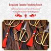 Golden Dragon & Phoenix Wedding Scissors: Handmade Alloy for Ribbon Cutting, Dowry Trays, and Happy Openings