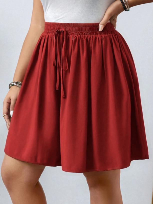 2026 Plus Size Women s Solid Color Versatile Shorts - European & American Style Spring/Summer New Arrivals 1XL