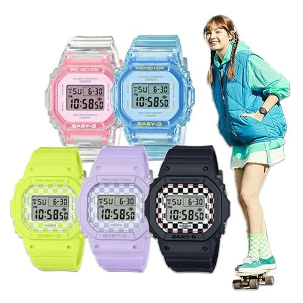 Women s Junior Mini Square Waterproof Watch (2 Models) BGD-565 Select 02.1DR