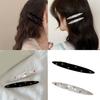 Shimmering Acetate Acid Hair Clip Rhinestones Studded Hair Pin Glittering Barrettes For Women Hair Styling Essential