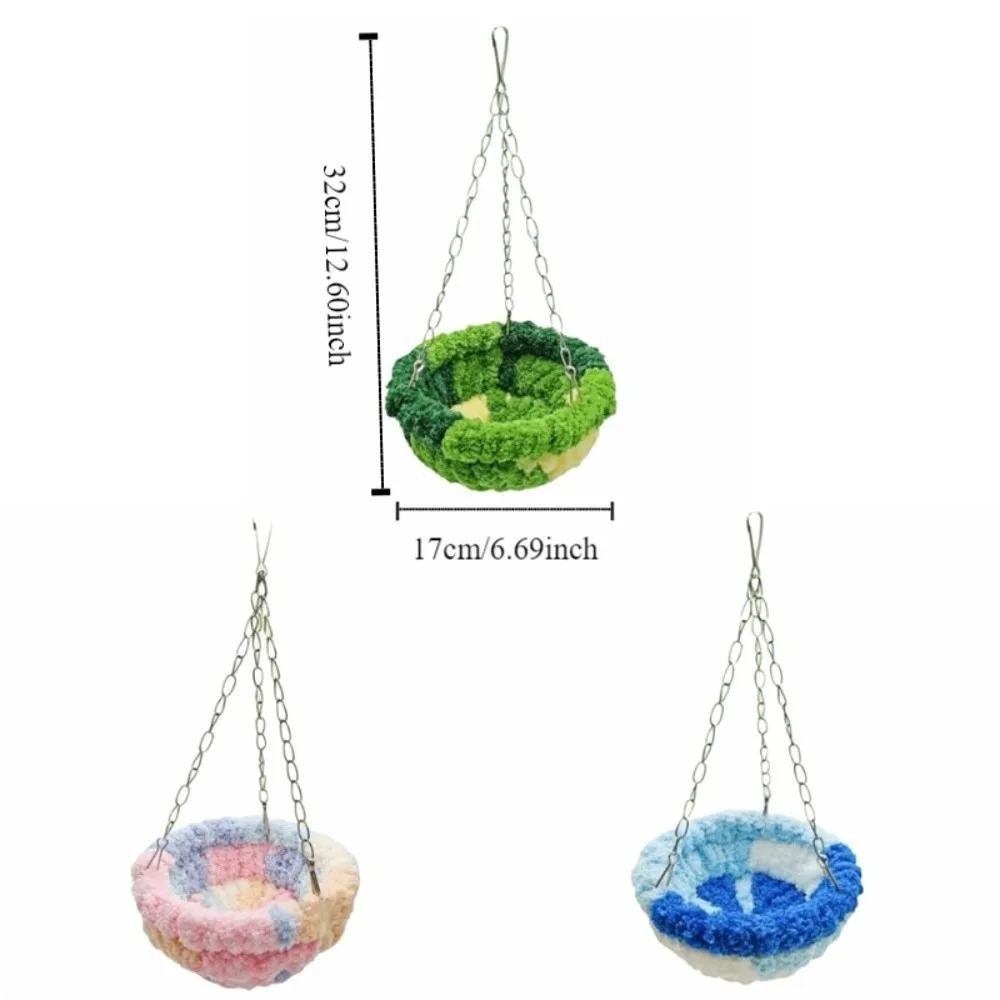 Bird Bed Hideout Warm Bird Hanging Hammock Thicken Bite Resistant Parrot Cotton Nest Comfortable Soft Bird Cage Swing Cage