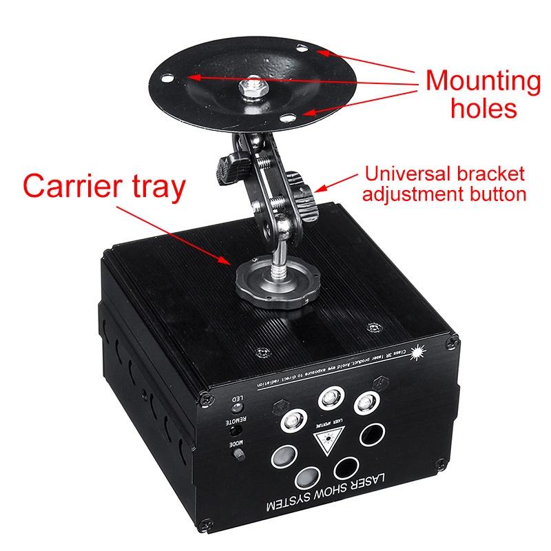 120 Modes Sound Activated Party Light Strobes Laser Light 9W RGB LED Stage Light Christmas DJ Club Home KTV Party Bar
