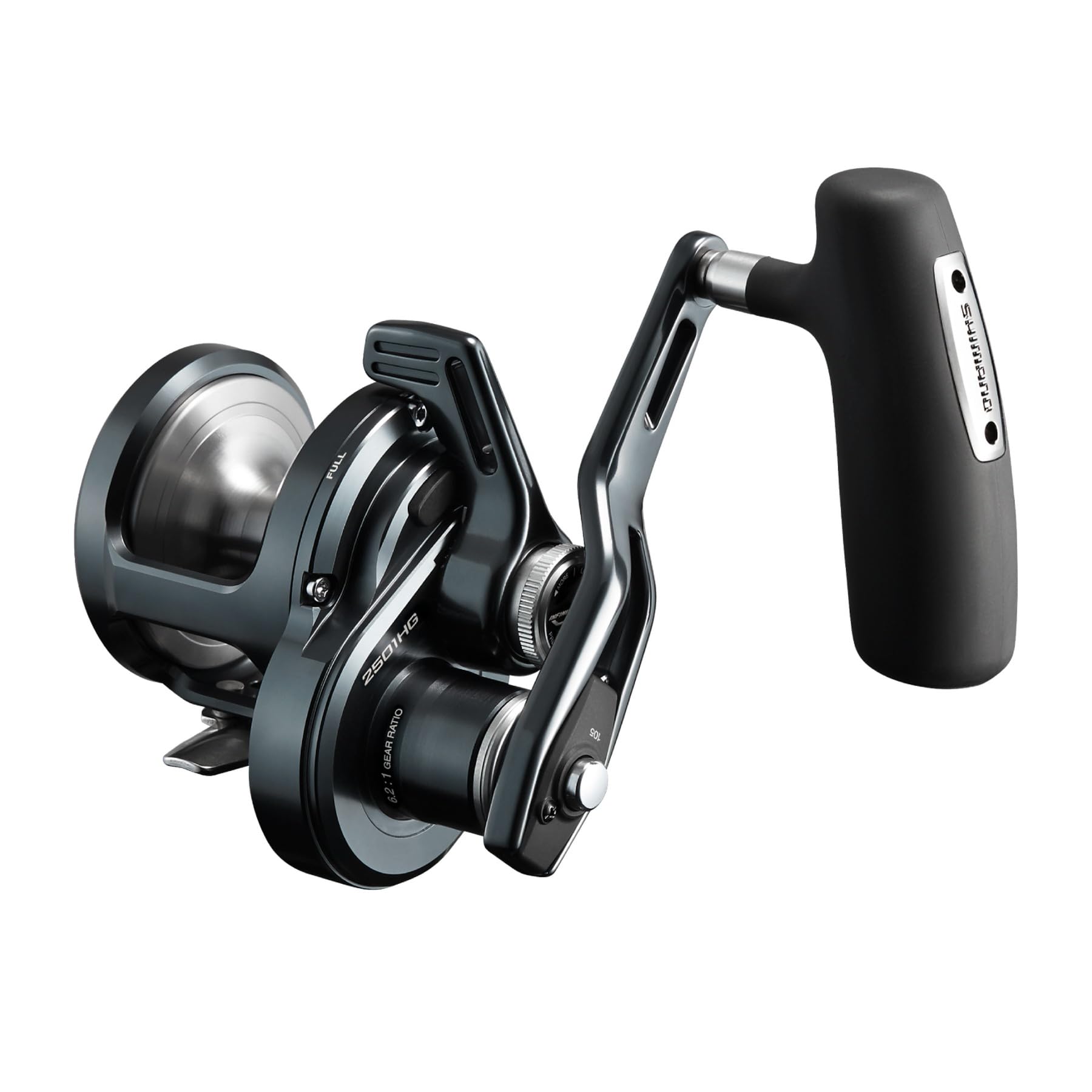 Рыболовная катушка Shimano 24 Ocea Jigger LD 2501HG (Левая ручка) чёрный