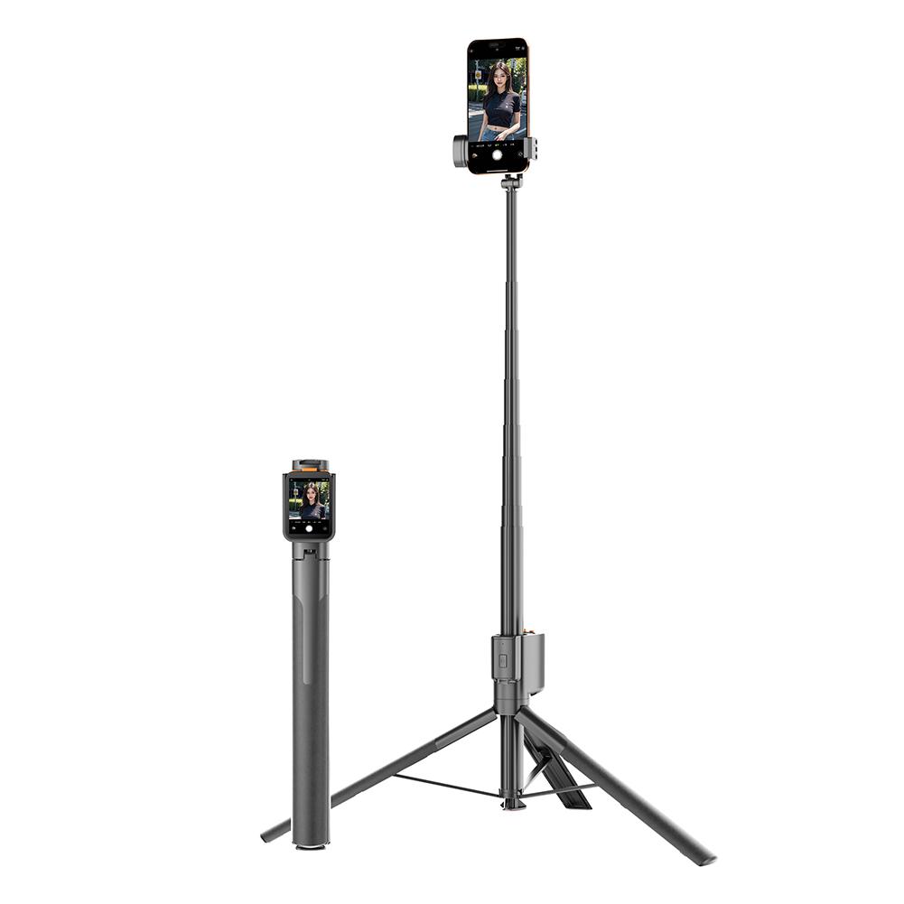 Handheld RC Selfie Stick Automatically Pops Up Telescopic Record Tool USB-C Rechargeable for Live Broadcas Take Photo Travel