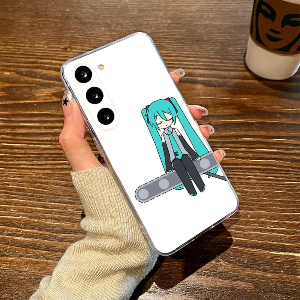 Anime M-MIKUS-S Phone Case For Samsung S23,23,22,30,21,10,9,8,7,Note20 Ultra,Lite,Ultra,5G,Plus,FE,Soft Transparent Case
